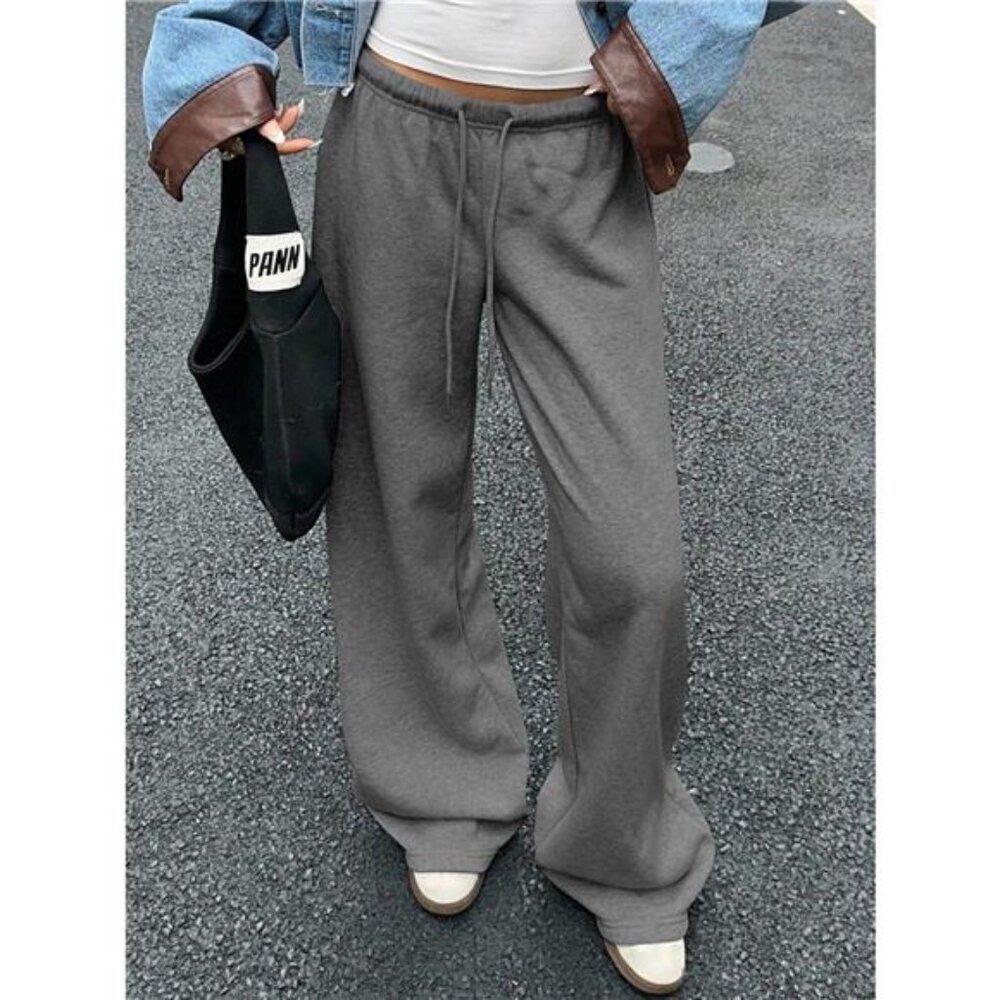 Wide Leg Drawstring Sweatpants